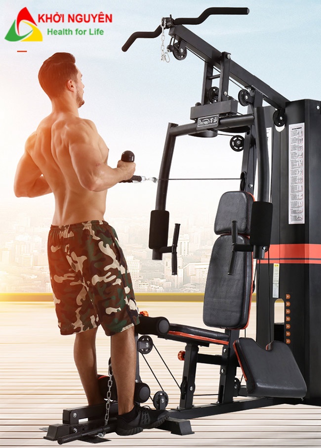 GIÀN TẠ ĐA NĂNG HQ-708A CÓ ĐẠP ĐÙI