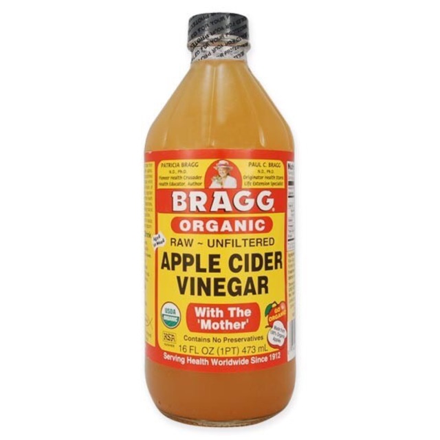 Giấm táo hữu cơ Bragg - hàng Mỹ-473ml