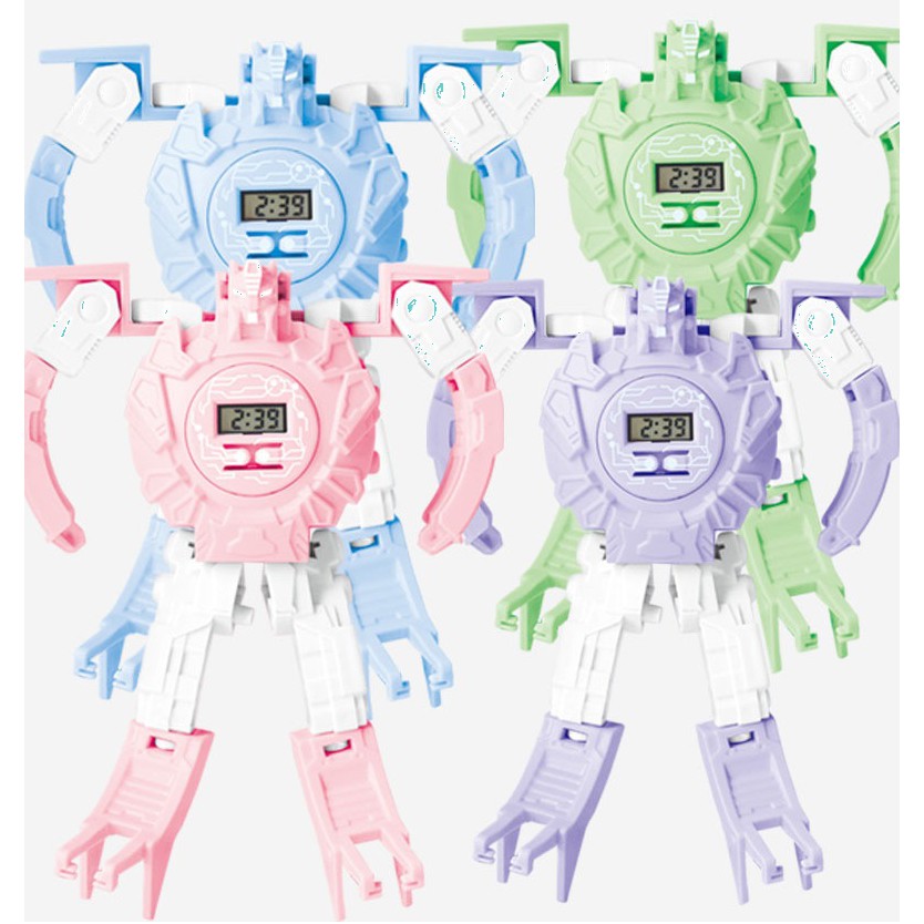 ĐỒNG HỒ BIẾN HÌNH ROBOT 2 TRONG 1 CHO BÉ