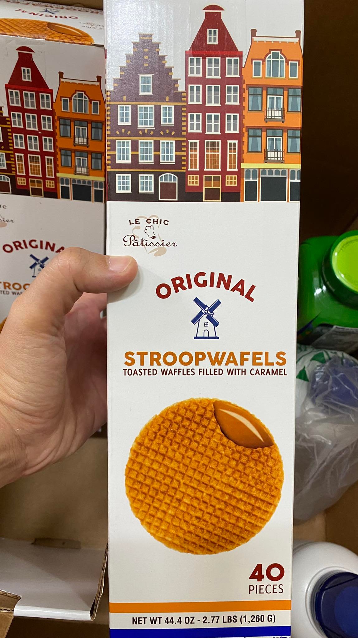Bánh quế LE CHIC STROOPWAFELS CARAMEL (1260g) 40 Cái