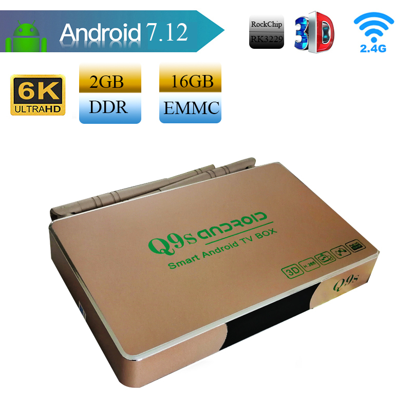 GIÁ SỐC Android Box Q9s ROM ATV ram 2GB rom 16gb chạy 3229  DÙNG CHO TIVI ĐỜI CŨ ĐỜI MỚI, đầy đủ phụ kiện, kết nối wifi không dây