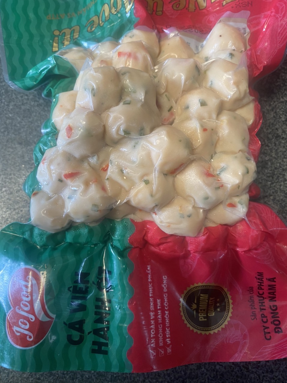 1Kg Cá Viên Hành Ớt_Giao Hỏa Tốc HCM (gồm 2 gói 500g)
