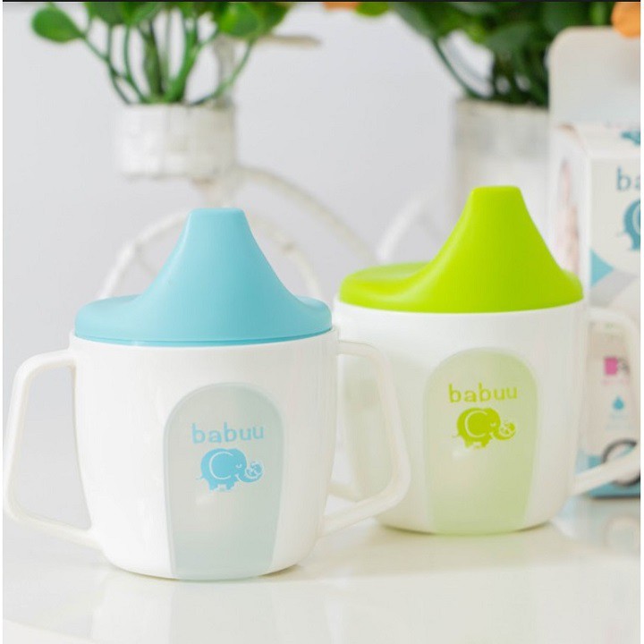 Cốc Tập Uống Nước Babuu Có Núm Chống Sặc