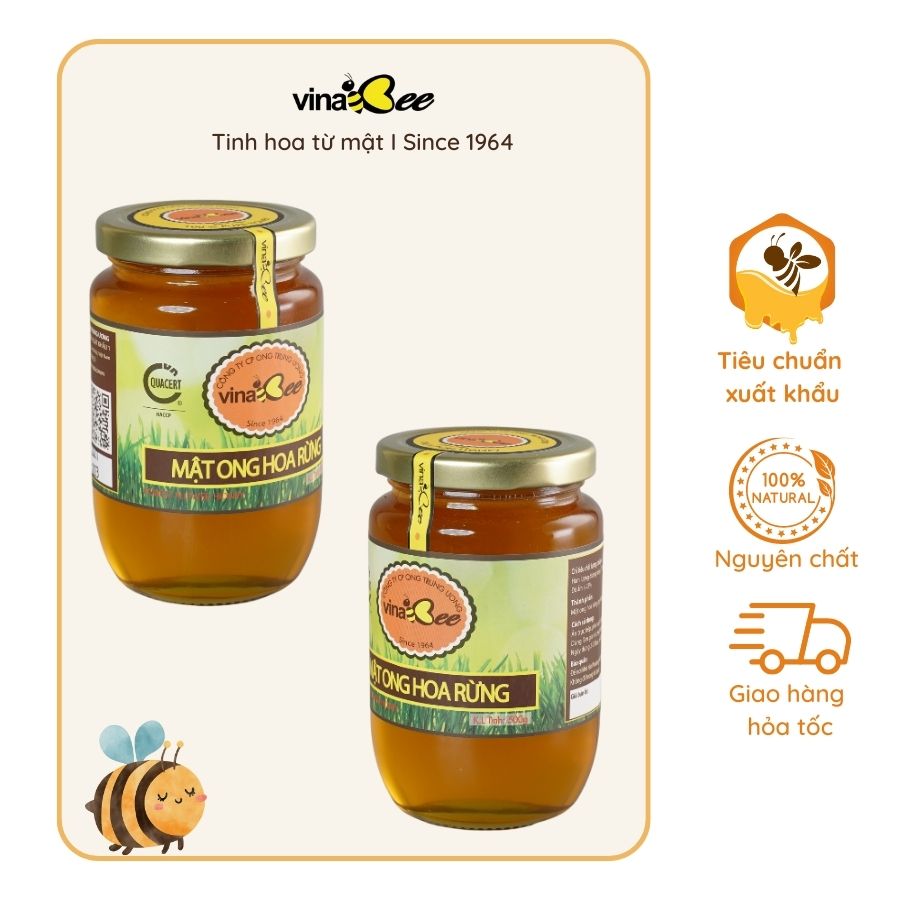 Mật ong hoa rừng Vinabee 500g