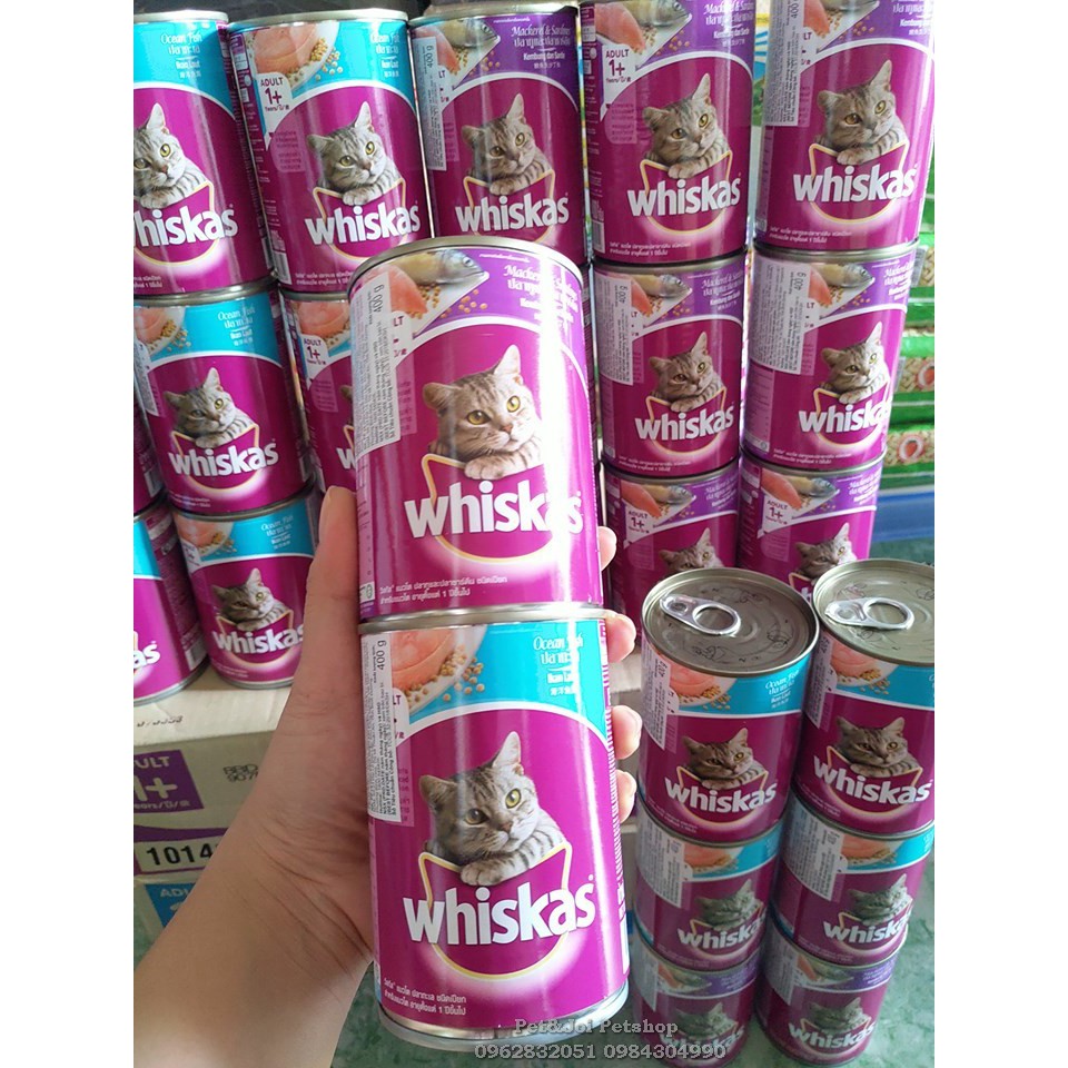 Pate  mèo lon Whiskas 400g - Thức ăn cho mèo