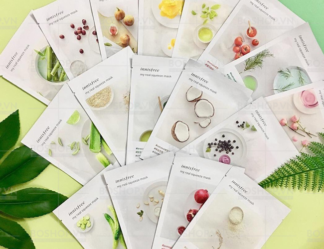 10 mặt nạ giấy innisfree hàn quốc bất kỳ loại dày hàng cao cấp