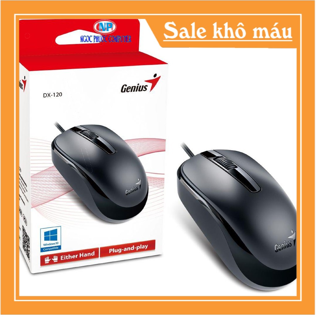 Chuột Có Dây Genius (DX120 / DX110 / DX125) cổng USB - Hàng Chính Hãng