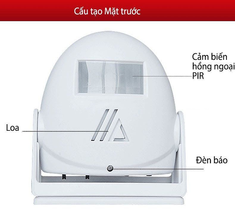 Chuông hồng ngoại báo khách  báo động chống trộm DARHO