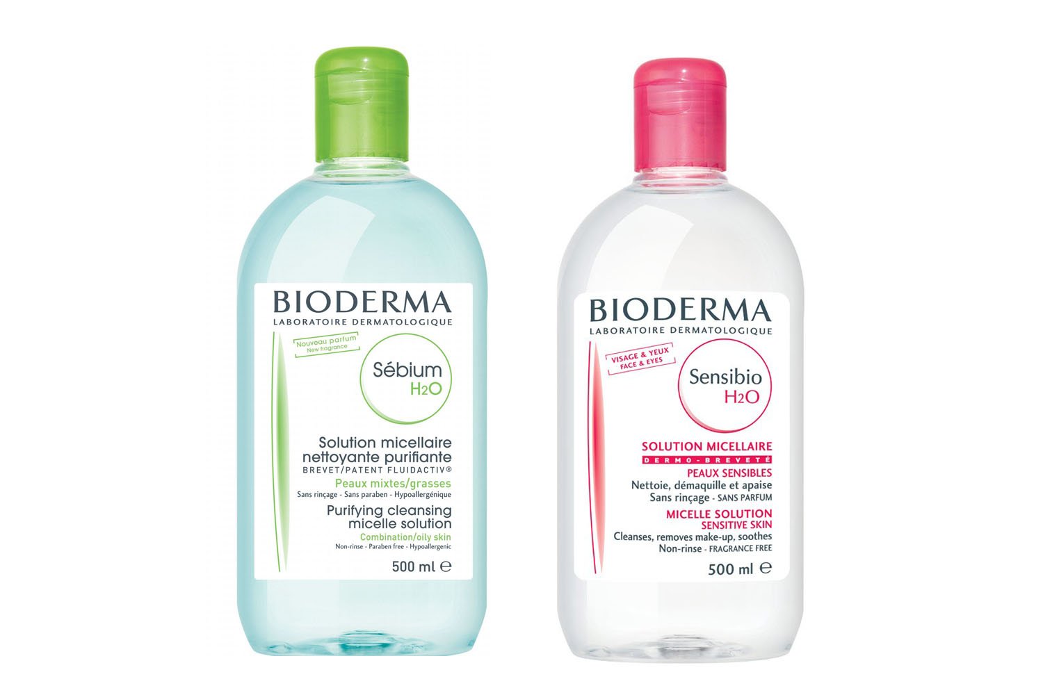 Nước tẩy trang Bioderma Crealine, Sensibio H2O 500 ml hàng Pháp