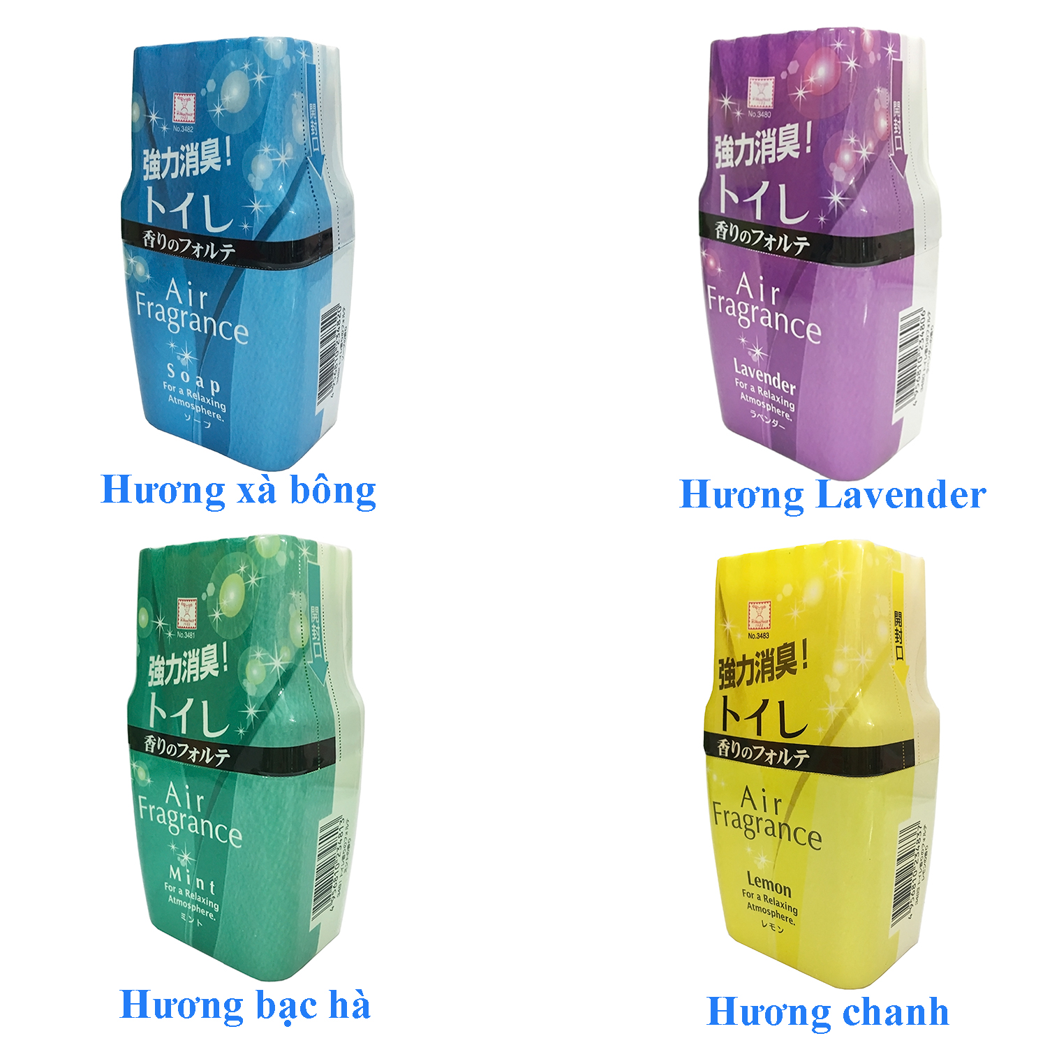 Sáp thơm Nhật Bản để phòng vệ sinh đủ mùi