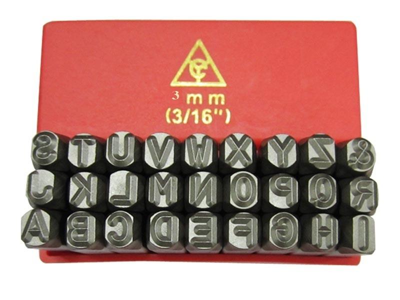 Bộ đóng chữ 3mm - xuôi