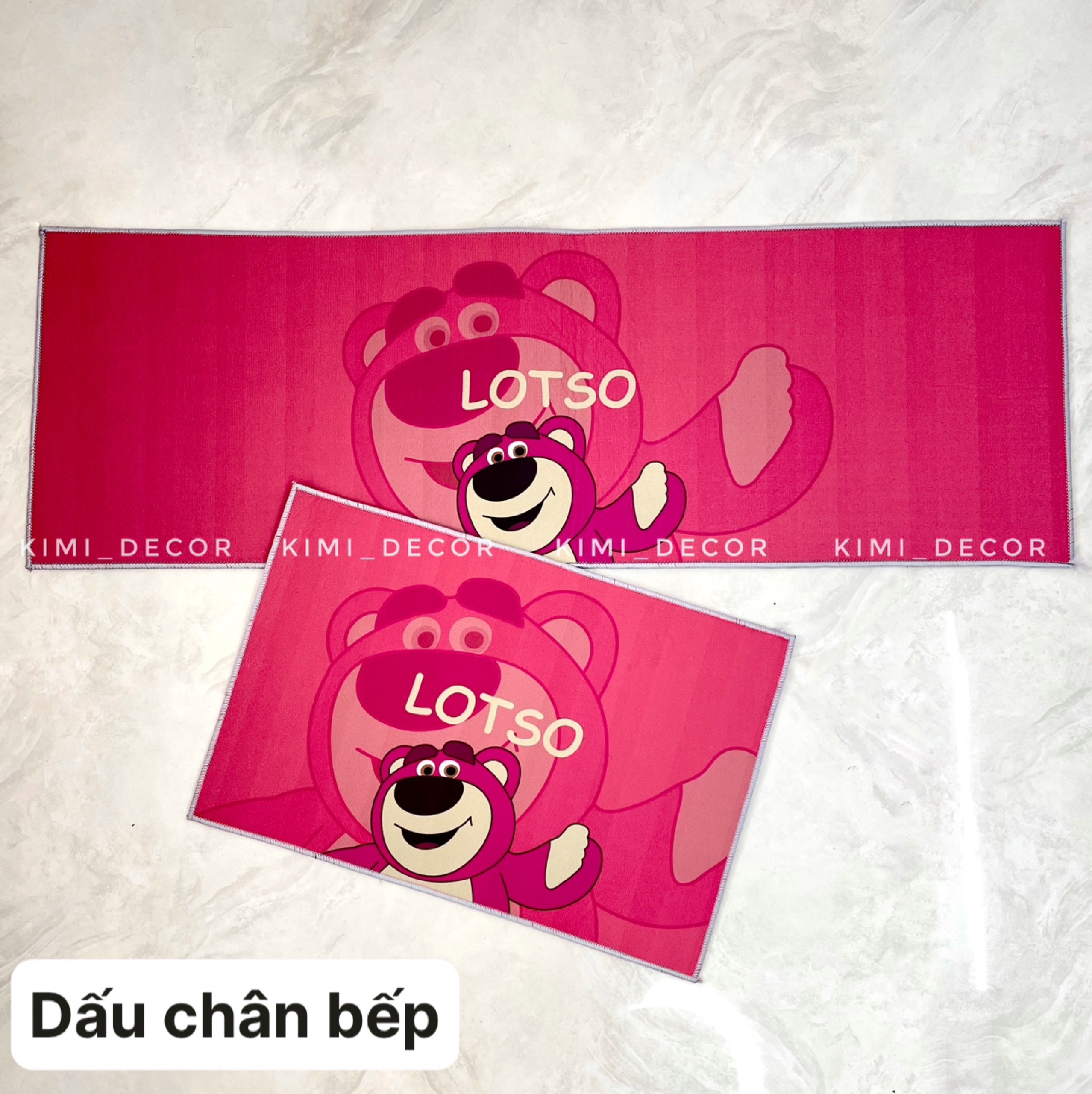 [FREESHIP🎁] Bộ 2 Thảm Bếp Lót Chân 3D Chống Trượt - Set 2 Cái Đế Dày: 40x60cm và 40x1m2 - Hàng Cao Cấp
