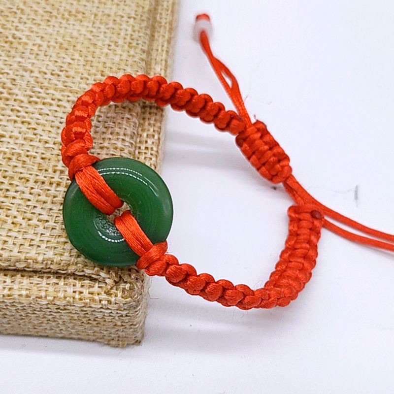 Vòng chỉ đỏ đồng điếu xanh - vòng tay may mắn