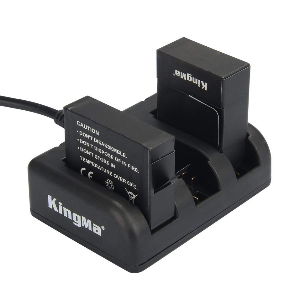 Combo sạc 3 + 2 pin Kingma cho GoPro Hero 4