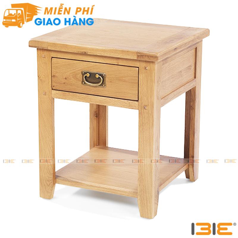 Tủ đầu giường Rustic 1 hộc gỗ sồi