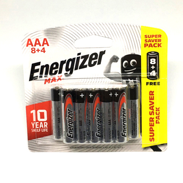 Pin AAA Energizer max vỉ 12 viên chính hãng