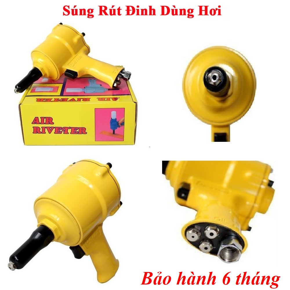 Máy rút đinh tán dùng hơi top - sung rút đinh dùng hơi top - hàng đài loan cao cấp - bảo hành 6 tháng