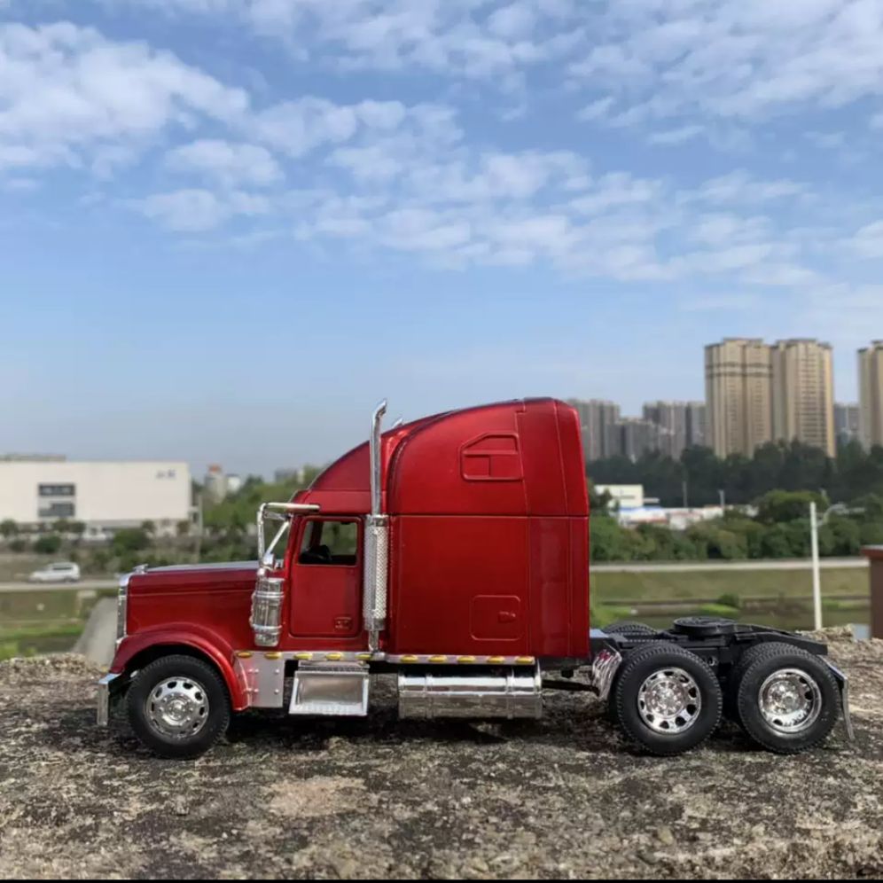 Xe mô hình đầu kéo container hợp kim 1:32