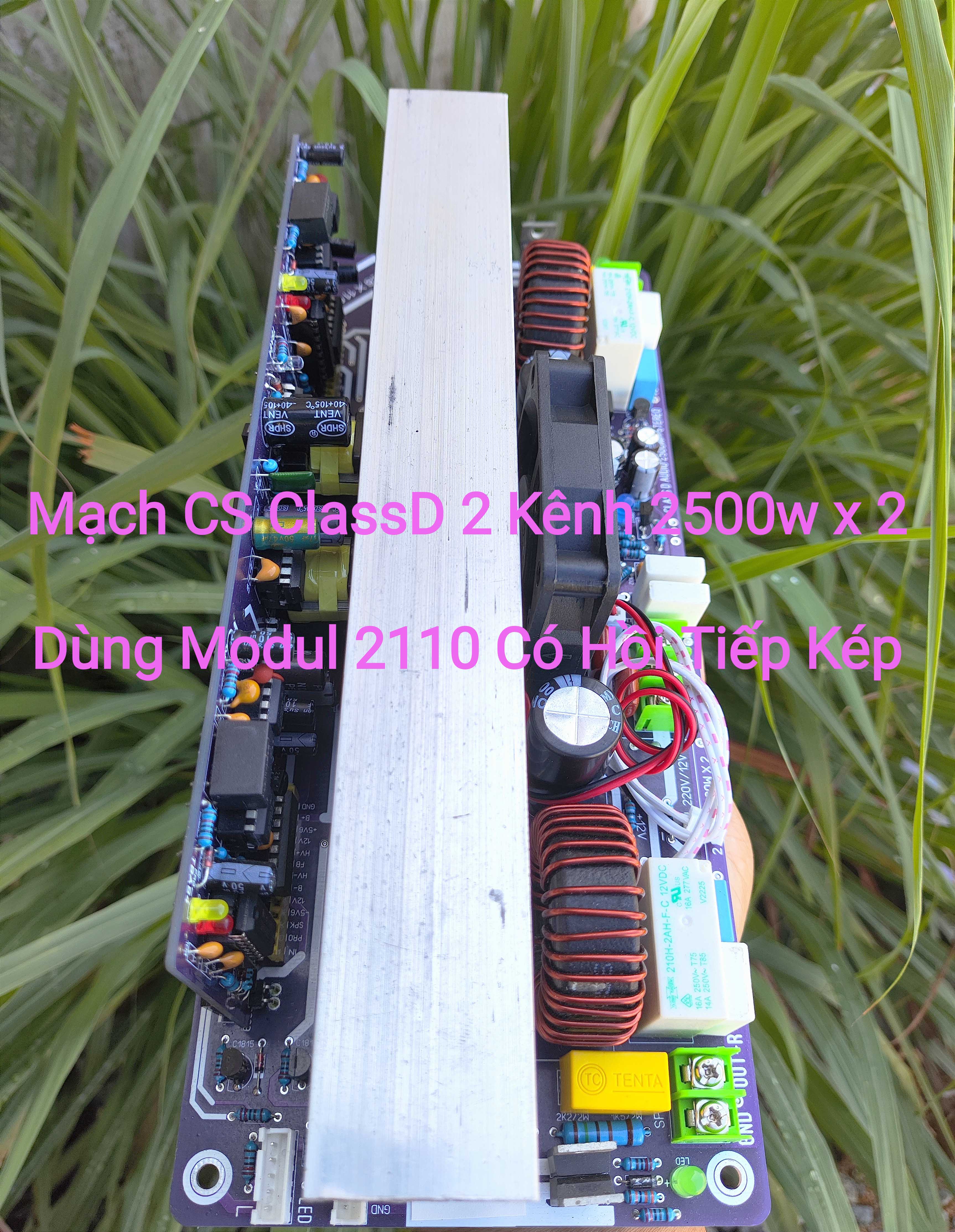 Mạch công suất âm thanh class D 2 kênh 2500W x2 ( 2110 CHẠY ÁP CAO +-150v)