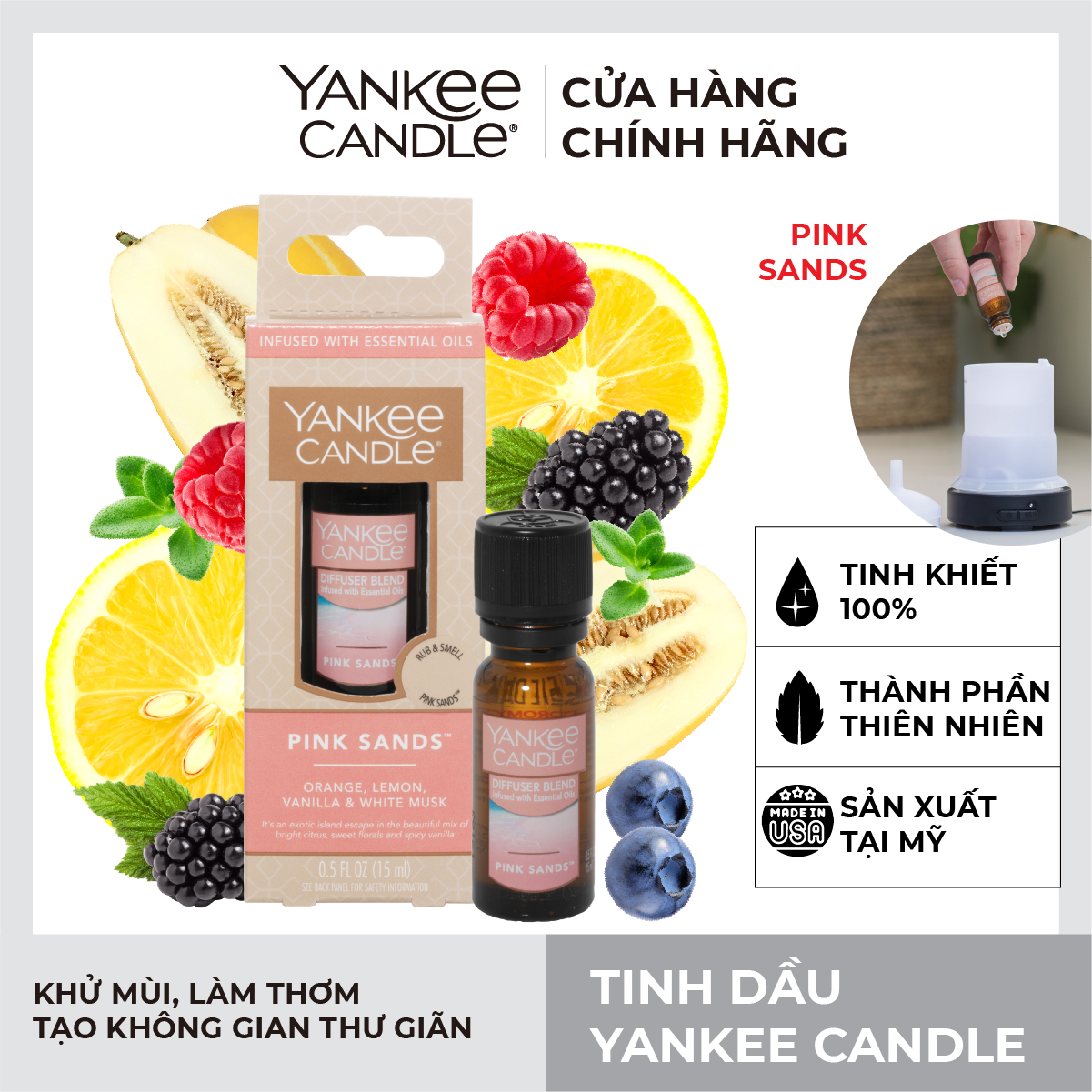 Tinh dầu Yankee Candle - Pink Sands
