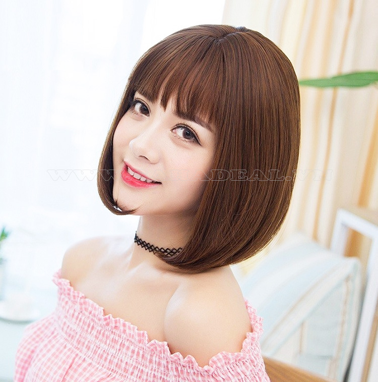 Tóc giả nữ ngắn Hàn Quốc siêu xinh