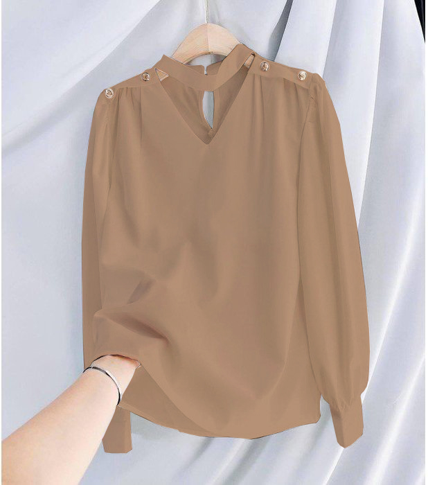 ÁO DÂY CỔ CÁCH ĐIỆU VAI TAY DÀI