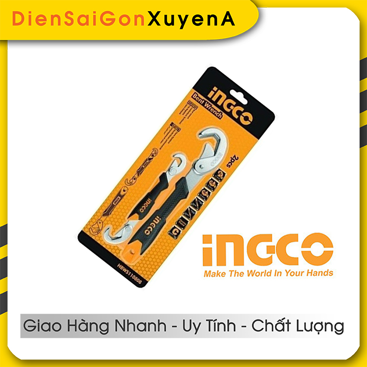 Bộ 2 mỏ lết đa năng INGCO HBWS110808