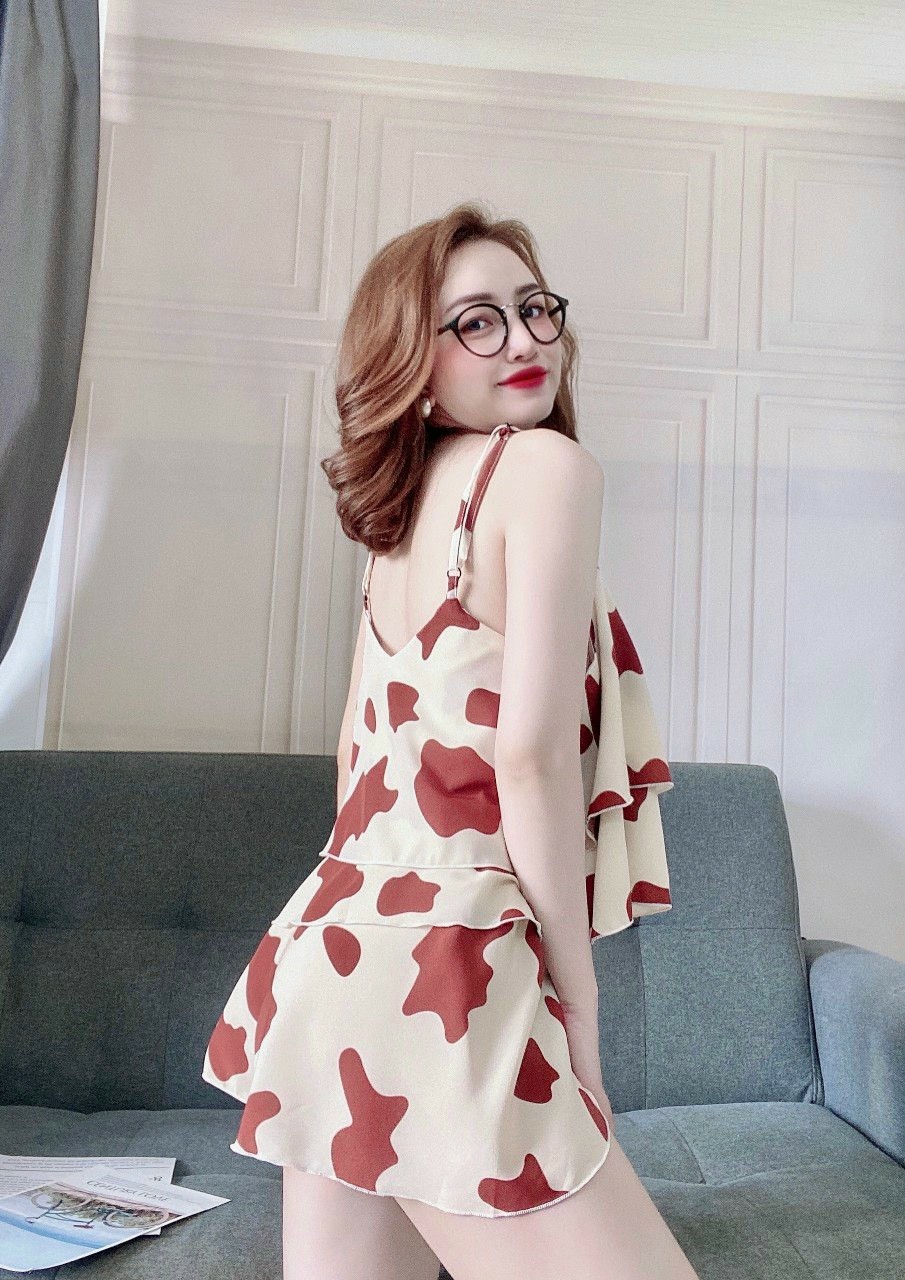 Bộ đồ manngo bò sữa hai lớp xinh xắn dễ thương