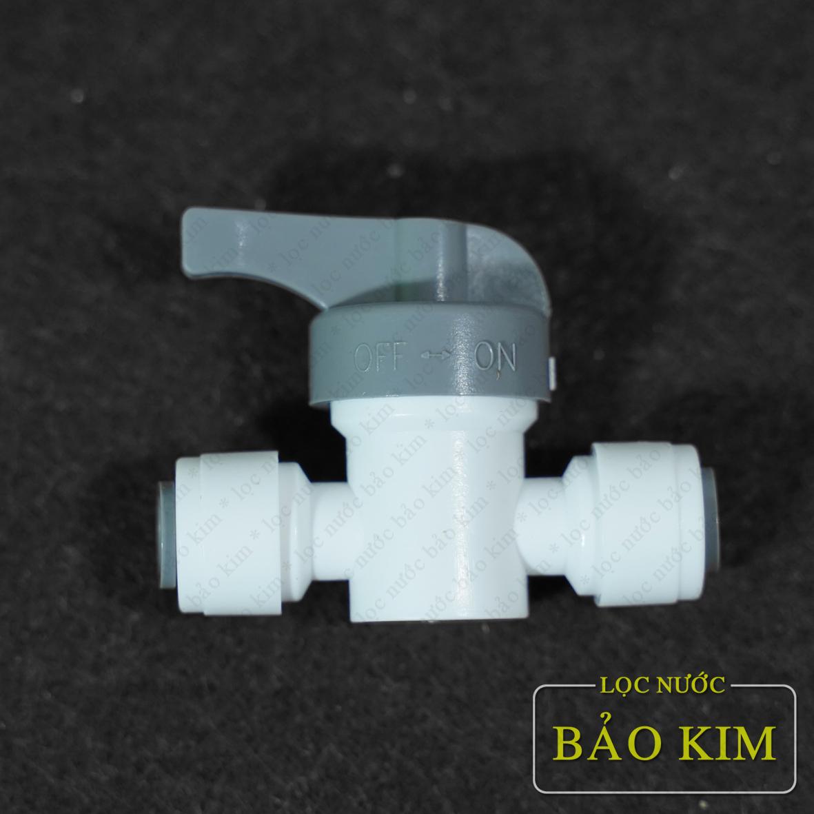 [HCM]Khóa 2 đầu dây van ngang van sục rửa màng R.O van xả tay 6mm