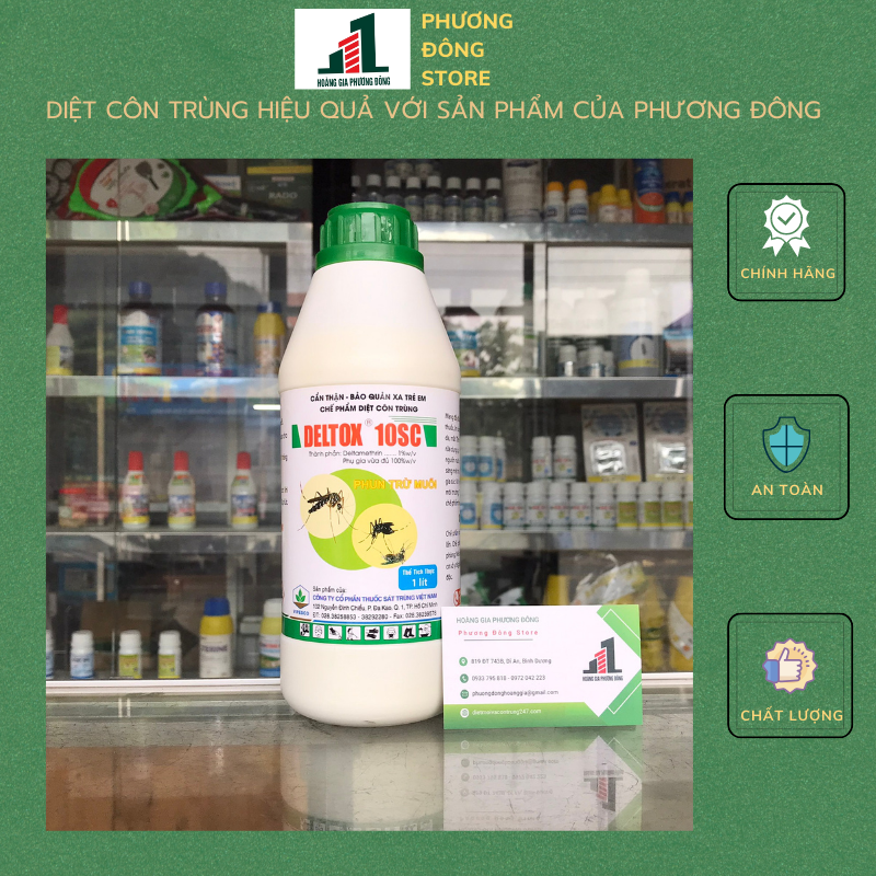 Thuốc diệt muỗi giá rẻ Deltox 10SC (Chai 1 lít)