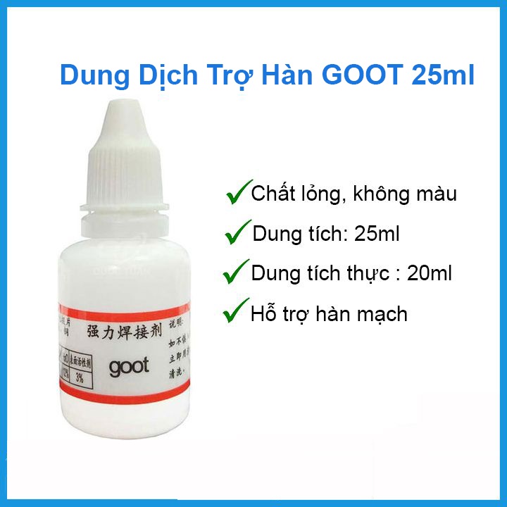 Dung dịch trợ hàn goot 25ml chất lượng tốt