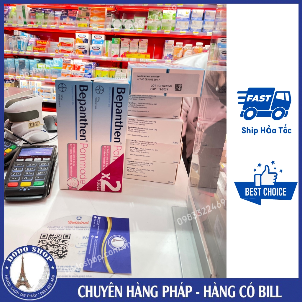 Kem hăm Bepanthen pommade 100gr - hàng nội địa pháp - benpanthen_Dodoshop.com.vn