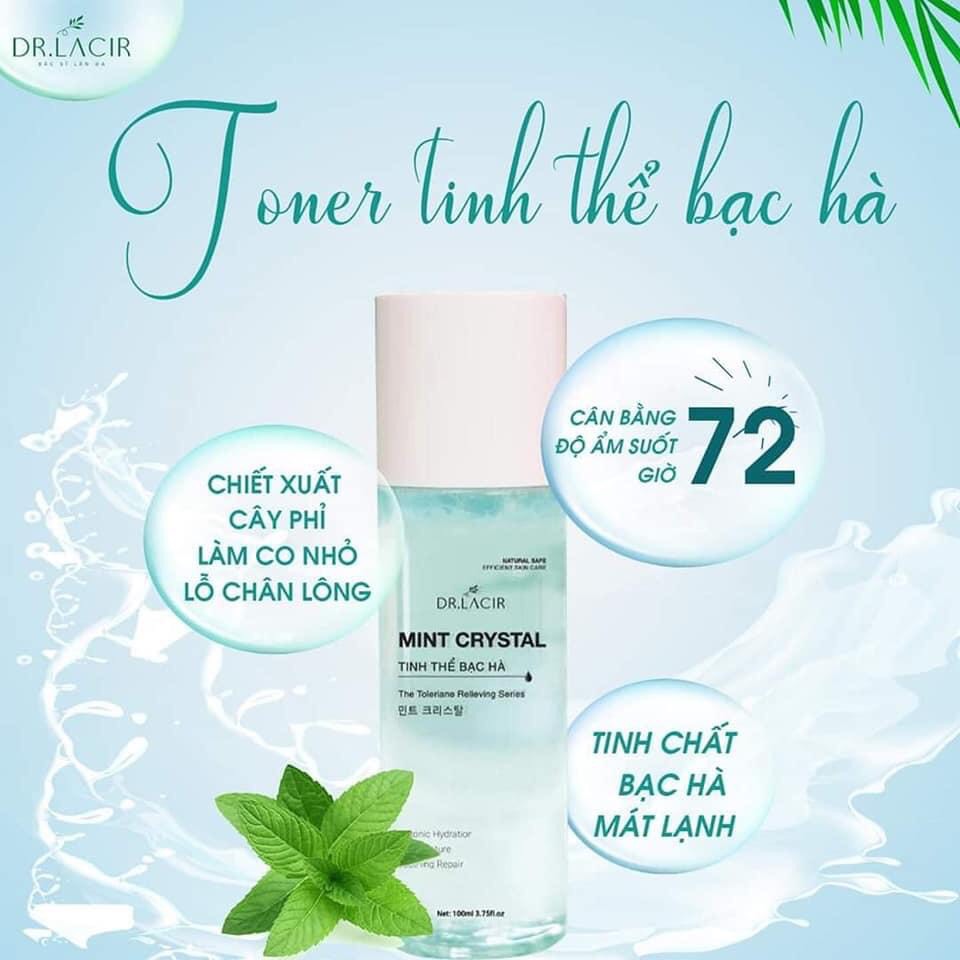 Toner Tinh Thể Bạc Hà Dr Lacir 100ml - MINT CRYSTAL