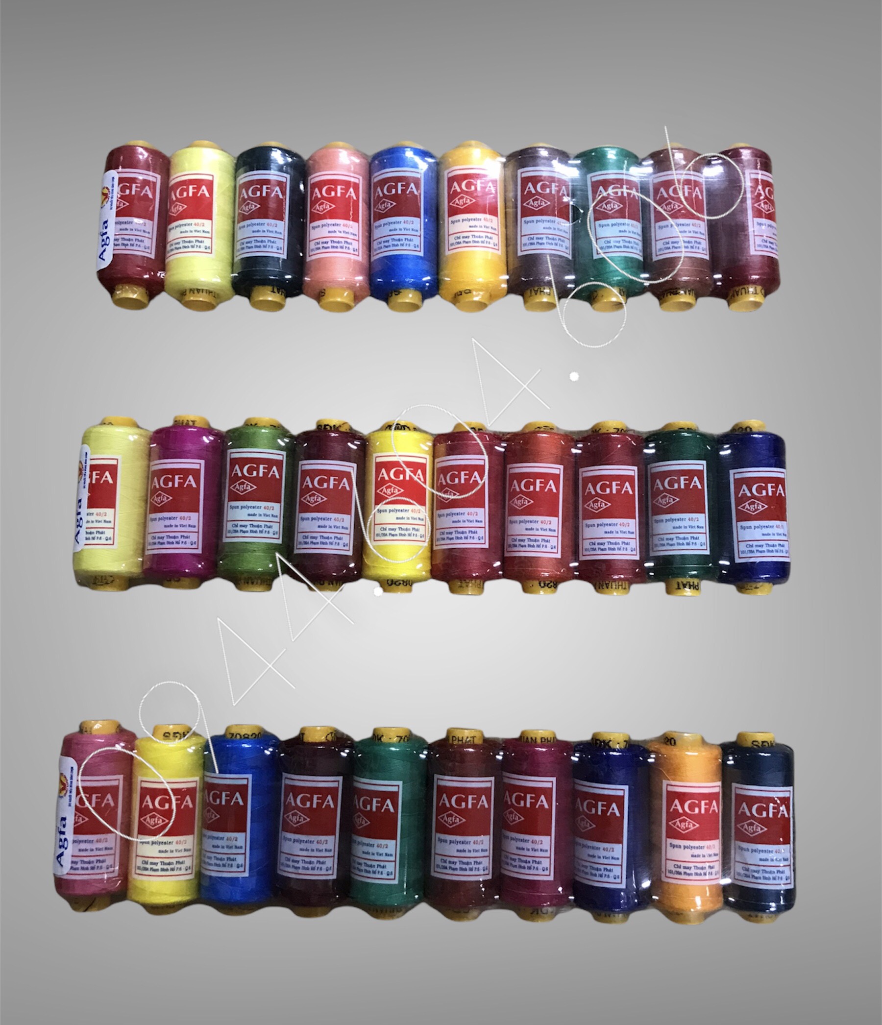 CHỈ MAY AGFA - CHỈ MAY CUỒN NHỎ - CHỈ MAY NHIỀU MÀU