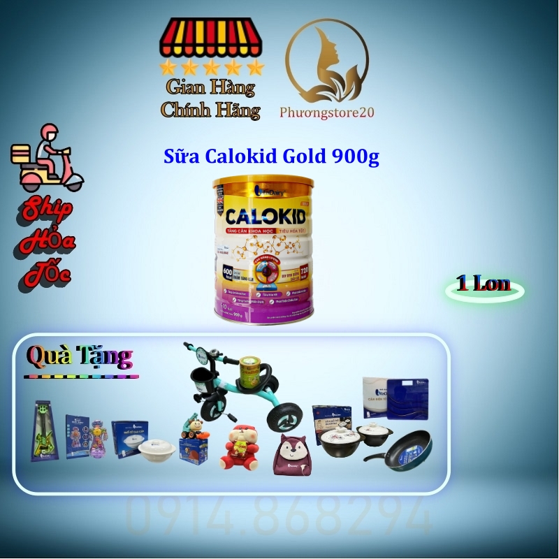 [Hỏa Tốc, Có Tích Điểm] Sữa CALOKID Gold 900g (Có Quà tặng, Date Mới)