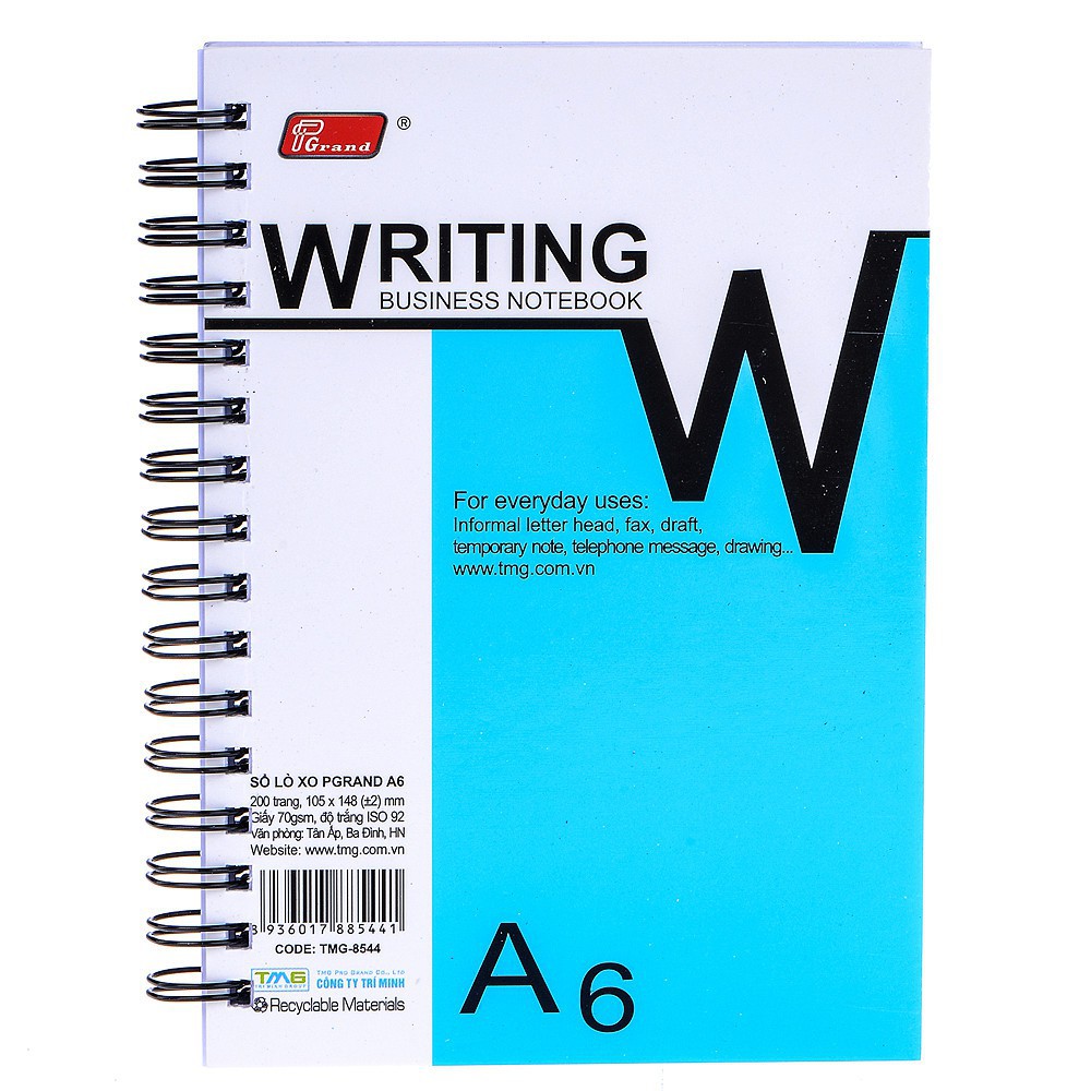 Sổ lò xo Pgrand A6 - 200 trang
