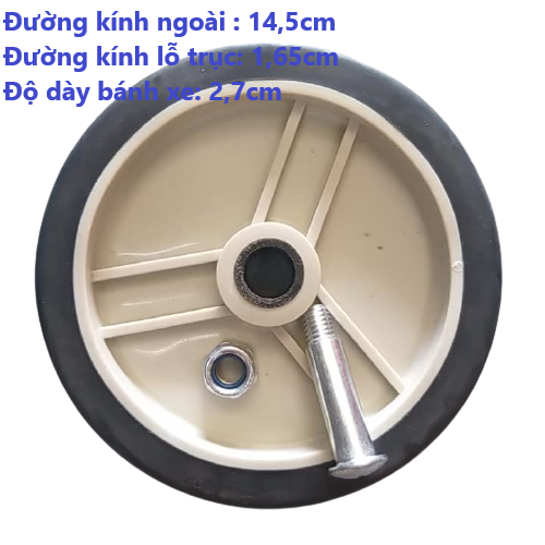 Bánh xe cao su siêu bền nhiều kích thước