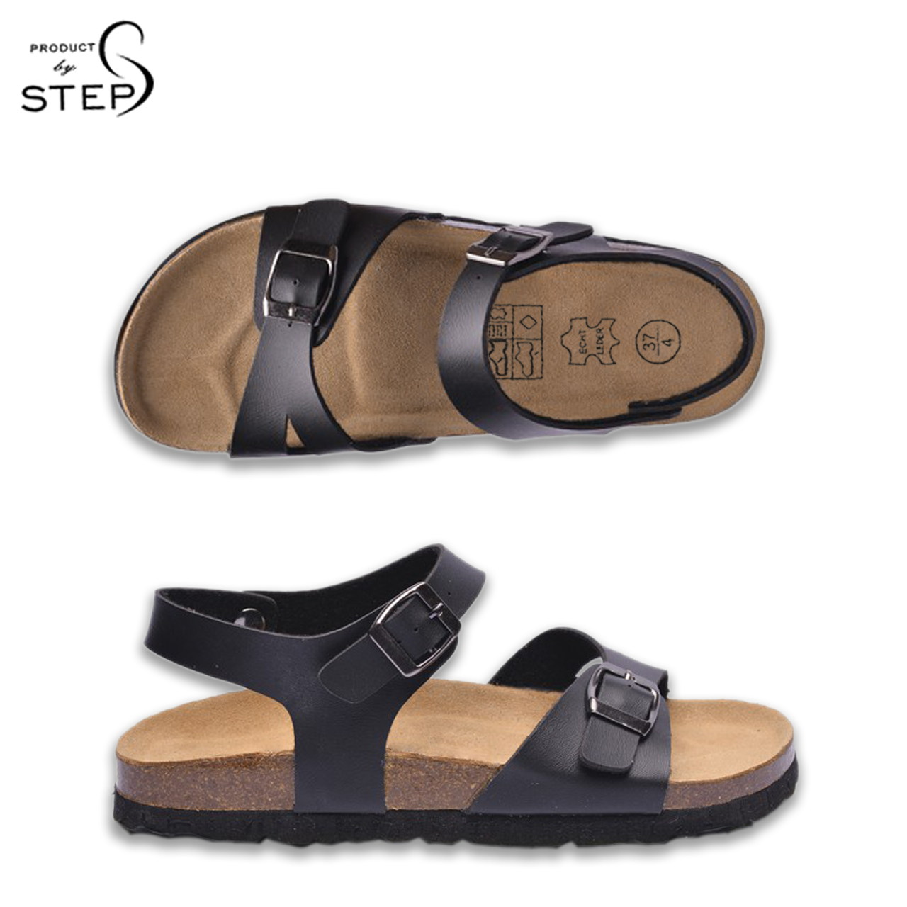 [Sandal] Giày đế trấu Giả da quai bản (Size 35-40)