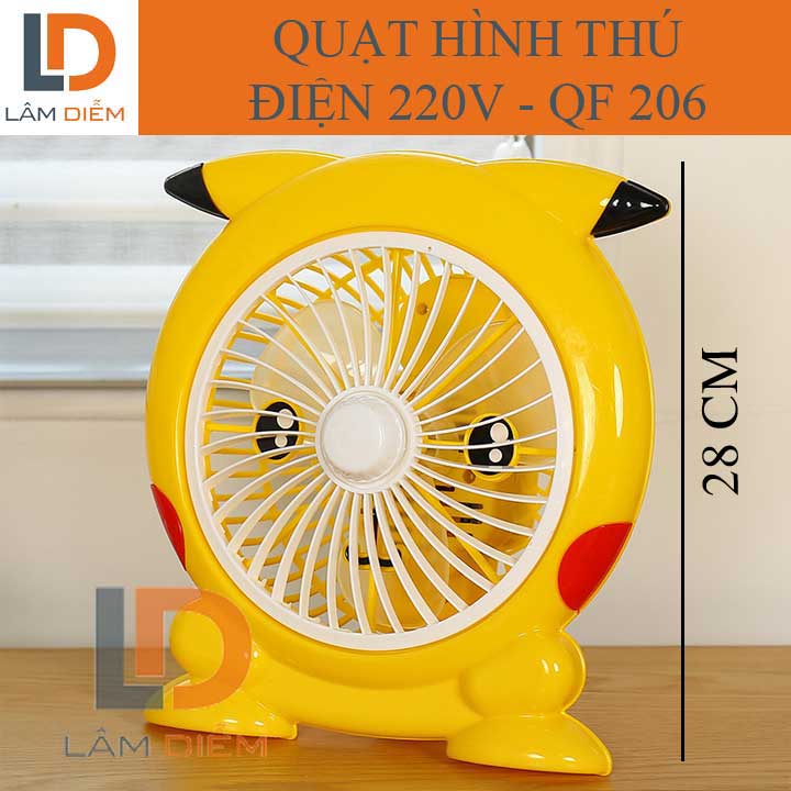 quạt hình thú điện 220v siêu mát