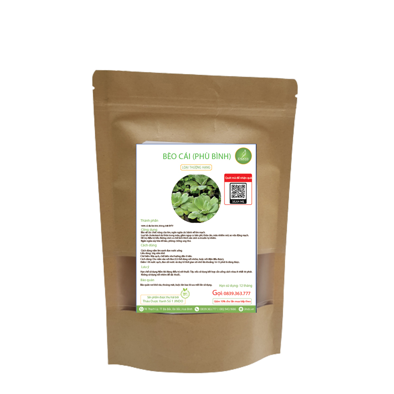 Bèo cái khô thương hạng JINDO 1kg