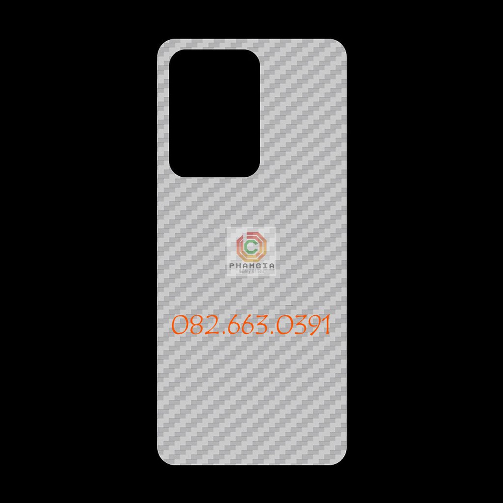 Miếng dán mặt lưng skin carbon Samsung Galaxy Note 20 Ultra, Ultra 5G, Note 20