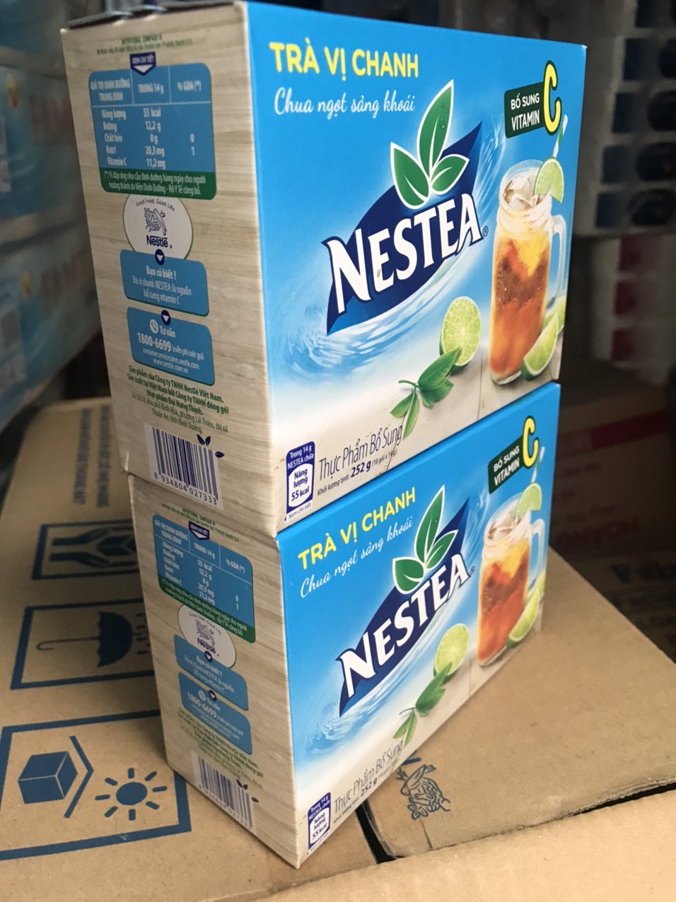 COMBO 2 hộp  Trà vị chanh Nestea hộp 252g