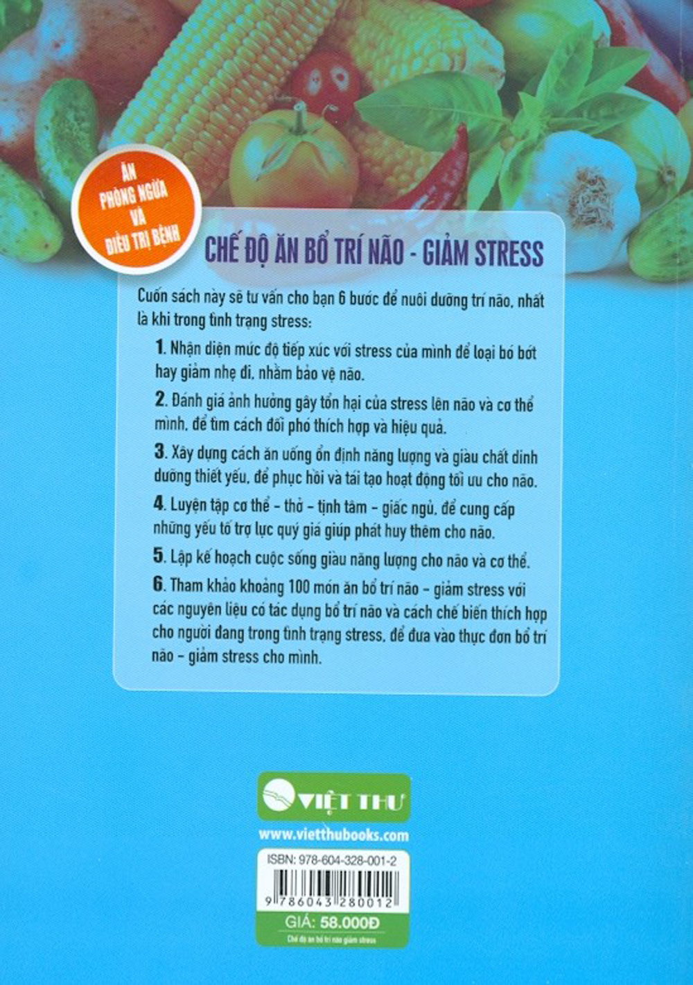 Chế Độ Ăn Bổ Trí Não Giảm Stress