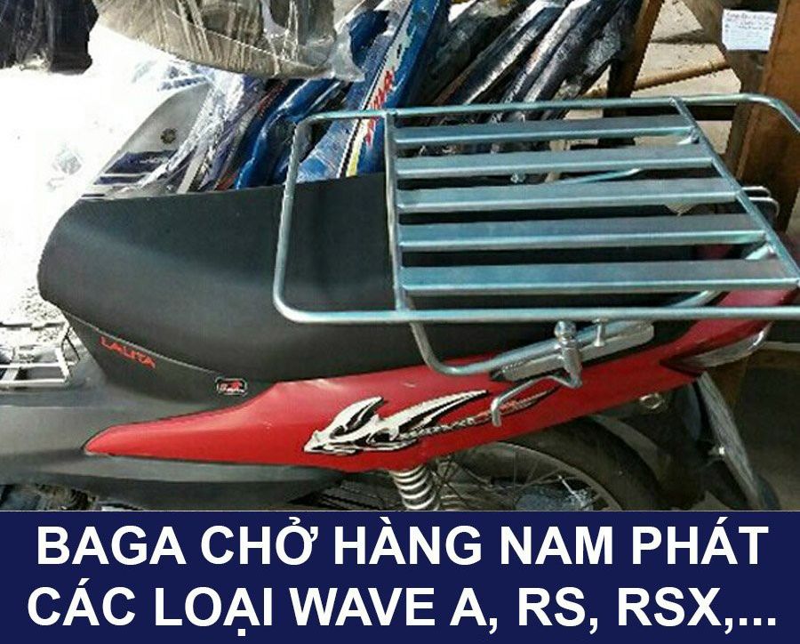 Baga chở hàng thồ sống gắn sirius wave a rs rsx...