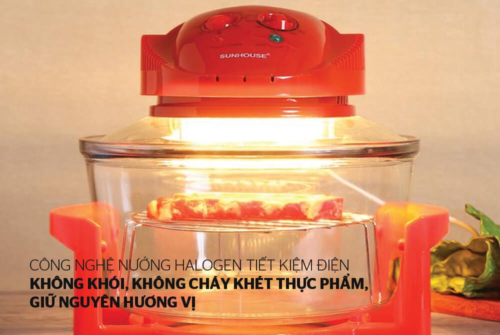 [Sunhouse Chính Hãng] Lò Nướng Thủy Tinh 12 Lít Sunhouse SHD416