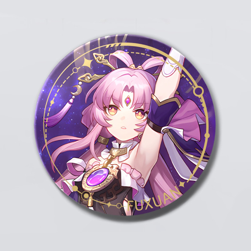 [33 mẫu] Huy hiệu game Honkai Star Rail có hiệu ứng lấp lánh (Size 5.8cm) [T69 Shop]