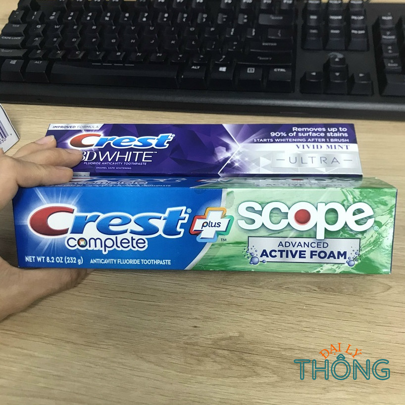 Toothpaste white teeth crest complete plus scope 3D White ultra brilliance