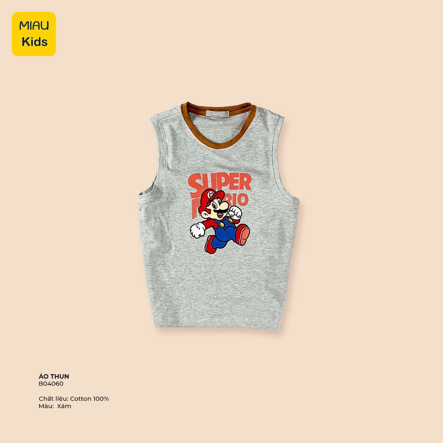 Pullover boys Mario color, pullover cool cotton for baby from 9kg to 55kg