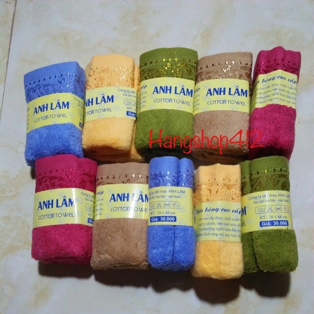 Khăn rửa mặt sợi bông siêu mềm/ Khăn mặt cao cấp Anh Lâm
