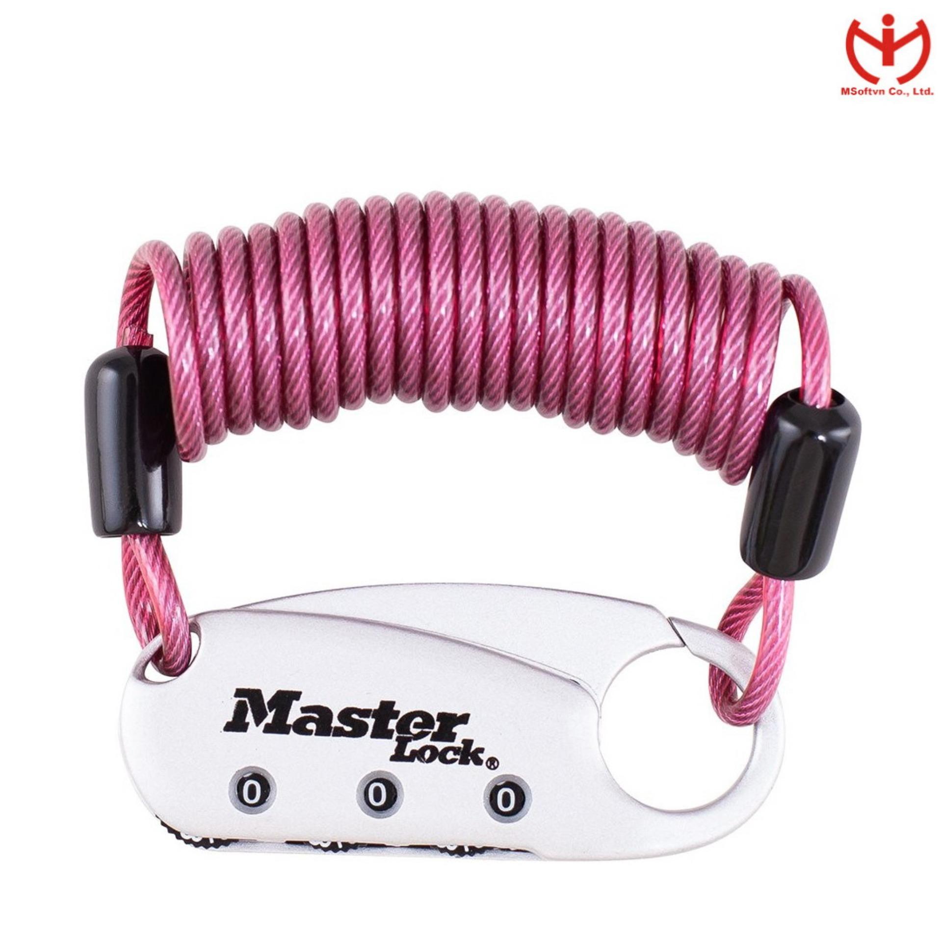 Master Lock Model No. 1559EURDCOL 60mm set-your-own combination backpack lock; assorted colours